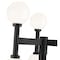Z-Lite Laurent 6 Light Outdoor Post Mount Fixture, 30in. W x 121.5in. H, Black 597MP6-5010P-BK - alternate 5